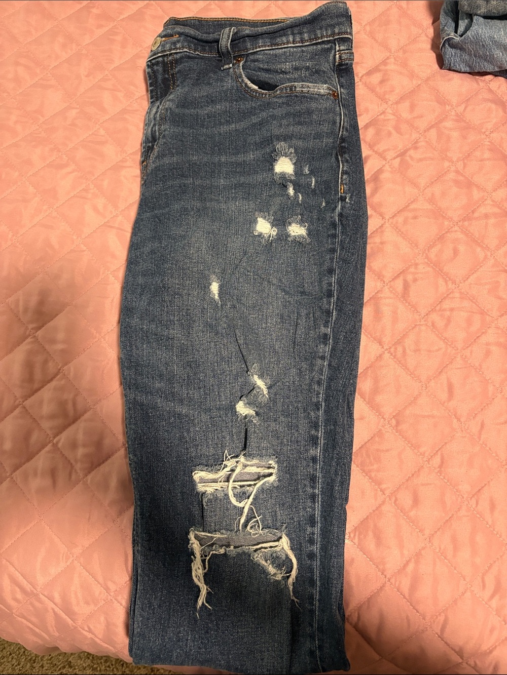 Women’s Distressed Blue Denim Jeans